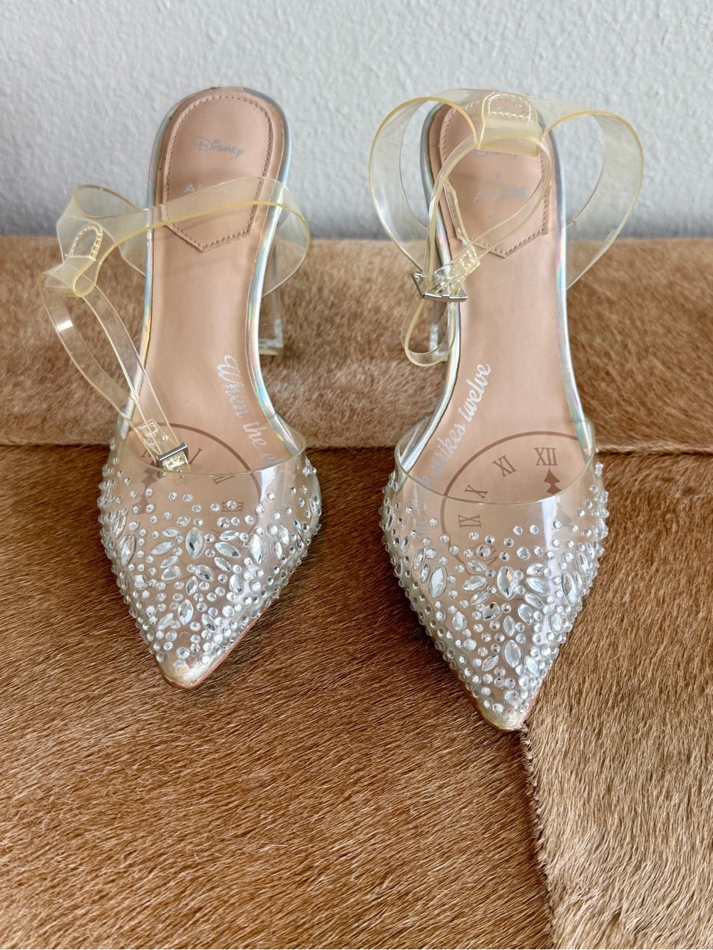 ALDO x Disney Clear Cinderella Glass Slipper Pointer Toe Pump-Size 7 US/37.5 EU